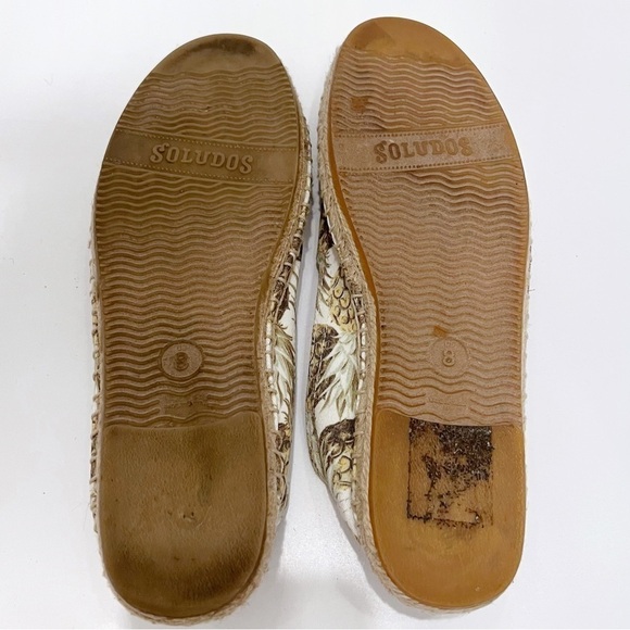 Soludos Pineapple Print Espadrilles Size 8 - Picture 5 of 9